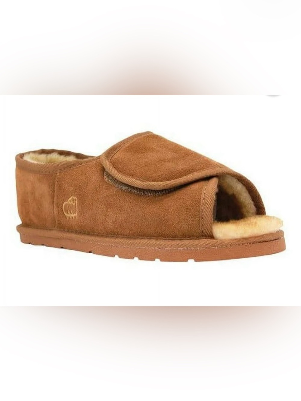 LAMO women’s light brown shearling sleepers size L (9)